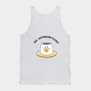 One Catpuccino Please! Tank Top